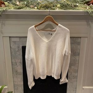 White v-neck Vince sweater